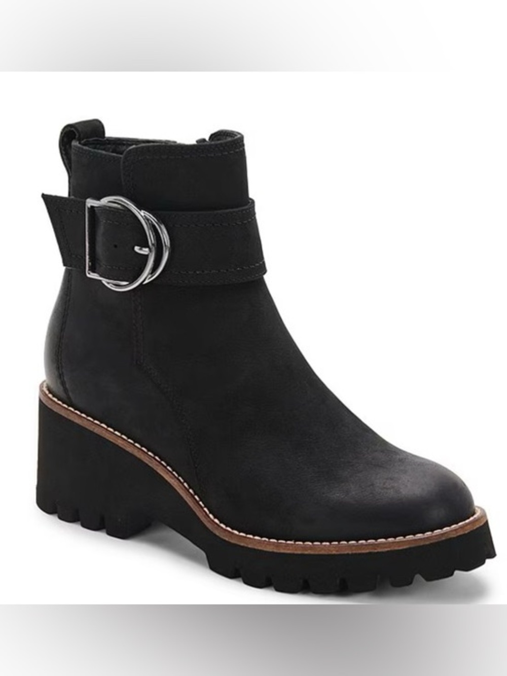 Blondo Dagger Black Nubuck Bootie 7 1/2
